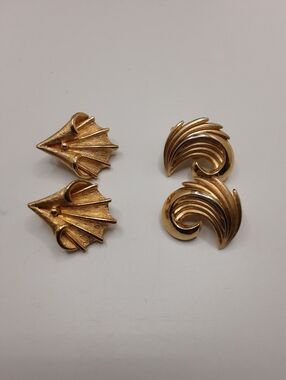 Vintage Trifari and Coro Clip-On Earrings
